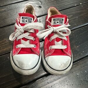 Little boy red converse